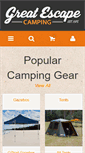 Mobile Screenshot of greatescapecamping.com.au